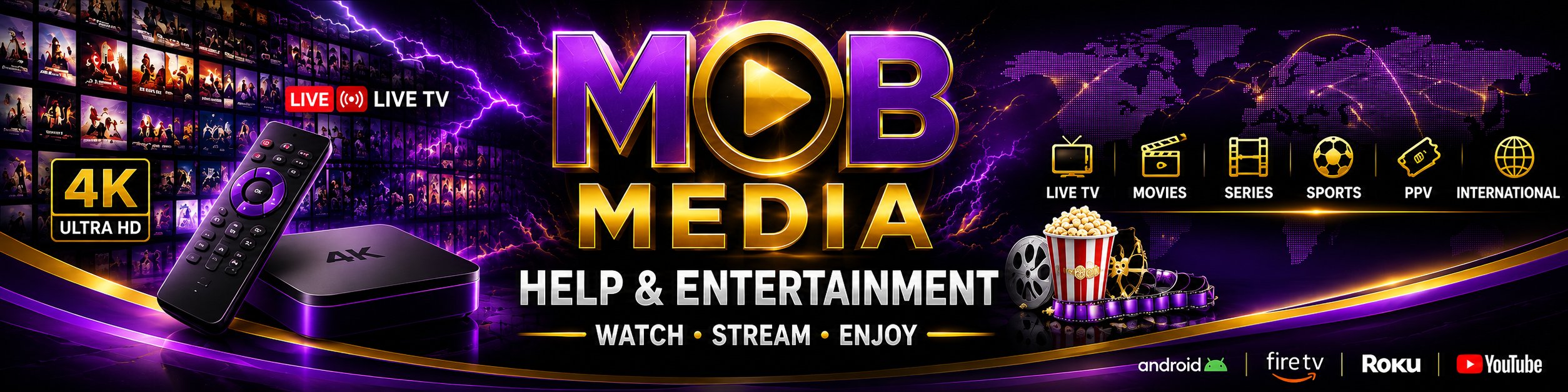 Mob Media Help and Entertainment - Watch Stream Enjoy