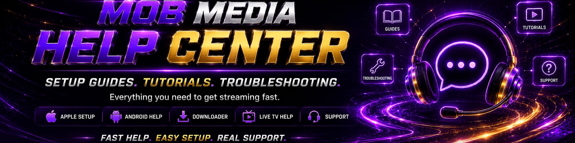 Mob Media Help Center - Setup Guides, Tutorials and Support