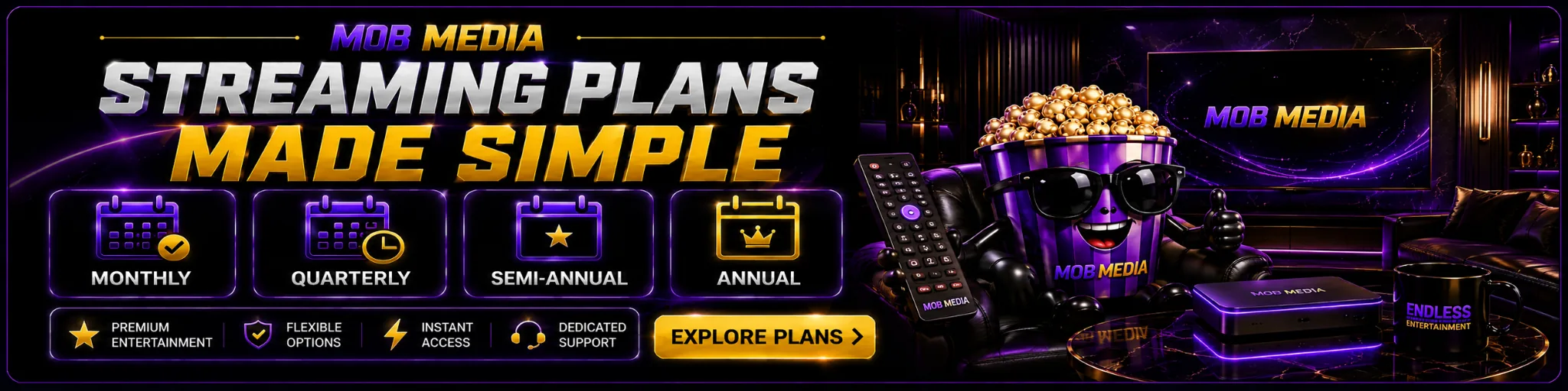 Mob Media Streaming Plans Made Simple