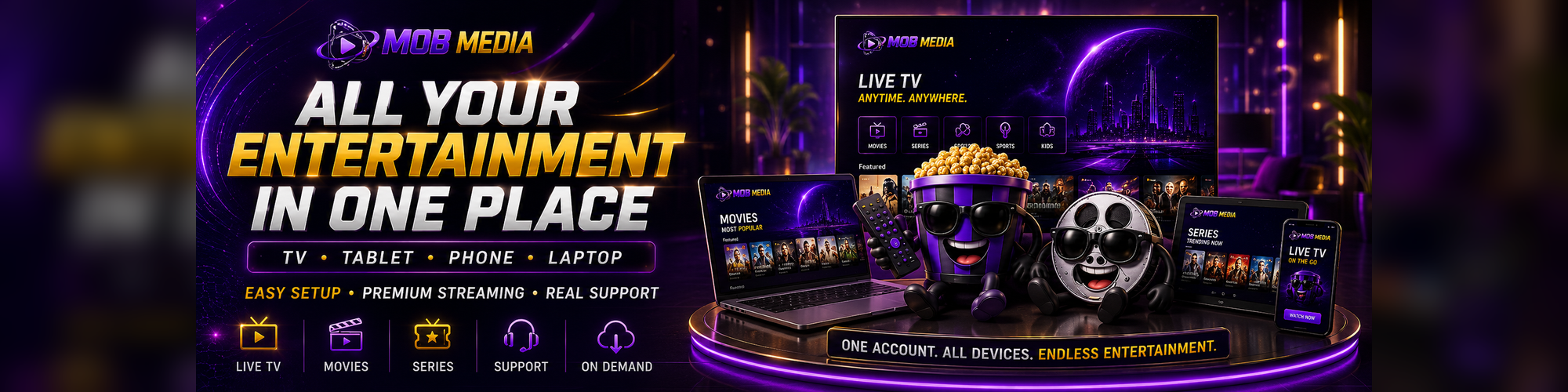 Mob Media Entertainment Anywhere